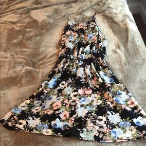 Black floral dress